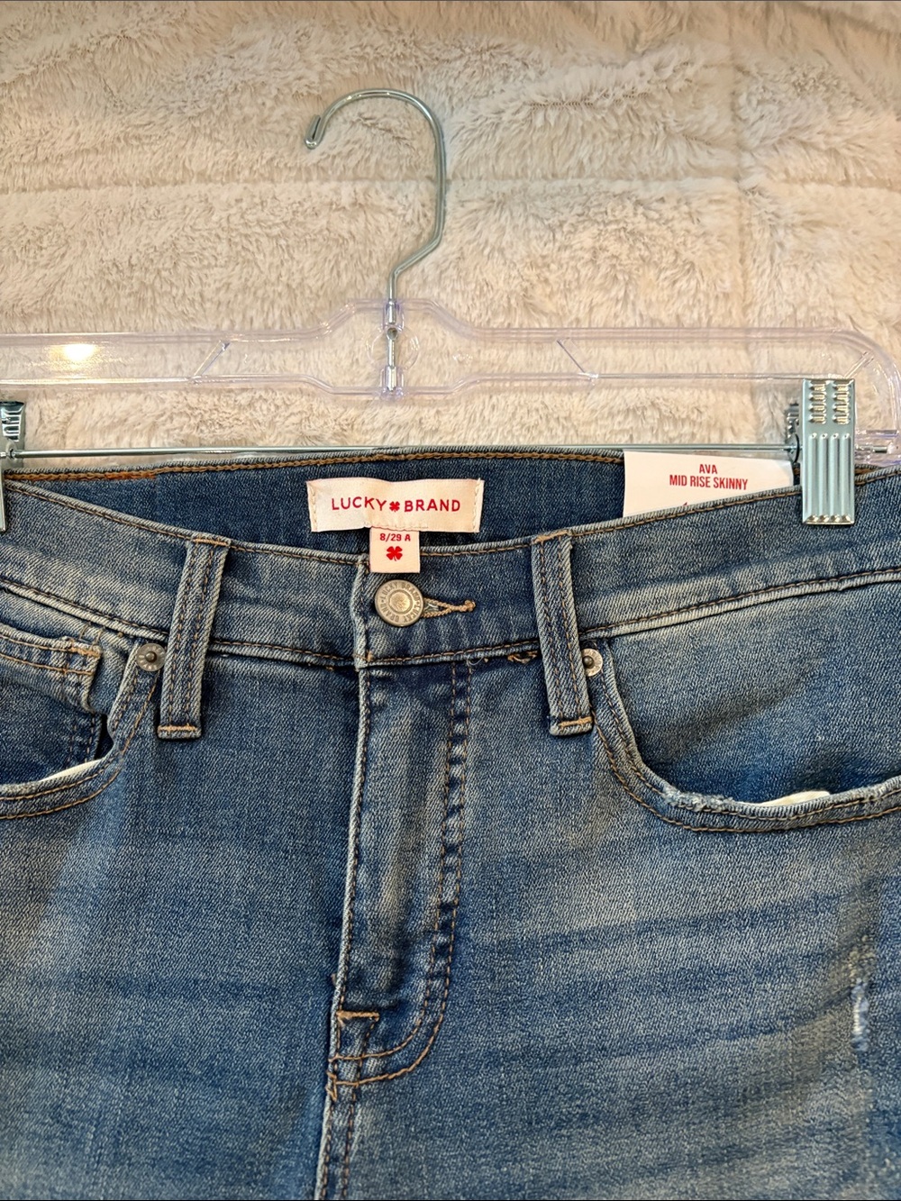 Lucky Brand Denim Mid-Rise Skinny Jeans - Blue